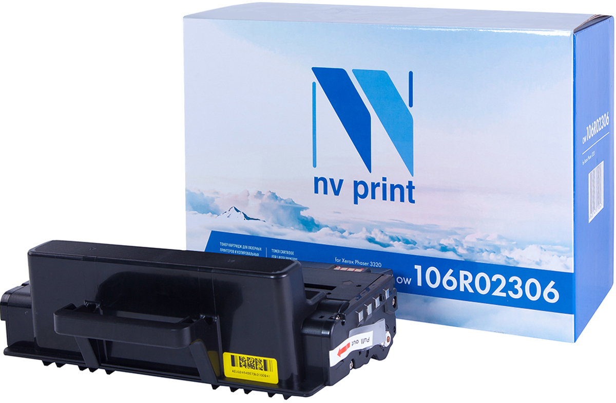 NV Print 106R02306, Black тонер-картридж для Xerox Phaser 3320NV-106R02306 NV Print 106R02306, Black тонер-картридж для Xerox Phaser 3320NV-106R02306Совместимый лазерный картридж NV Print 106R02306 для печатающих устройств Xerox - это альтернатива приобретению оригинальных расходных материалов. При этом качество печати остается высоким. Картридж обеспечивает повышенную чёткость чёрного текста и плавность переходов оттенков серого цвета и полутонов, позволяет отображать мельчайшие детали изображения.Лазерные принтеры, копировальные аппараты и МФУ являются более выгодными в печати, чем струйные устройства, так как лазерных картриджей хватает на значительно большее количество отпечатков, чем обычных. Для печати в данном случае используются не чернила, а тонер.