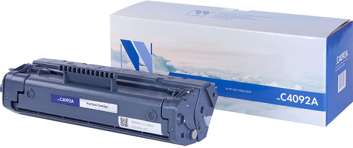 NV Print NV-C4092A, Black тонер-картридж для HP LaserJet 1100/1100A/3200NV-C4092A NV Print NV-C4092A, Black тонер-картридж для HP LaserJet 1100/1100A/3200NV-C4092AСовместимый лазерный картридж NV Print NV-C4092A для печатающих устройств HP - это альтернатива приобретению оригинальных расходных материалов. При этом качество печати остается высоким. Картридж обеспечивает повышенную чёткость чёрного текста и плавность переходов оттенков серого цвета и полутонов, позволяет отображать мельчайшие детали изображения.Лазерные принтеры, копировальные аппараты и МФУ являются более выгодными в печати, чем струйные устройства, так как лазерных картриджей хватает на значительно большее количество отпечатков, чем обычных. Для печати в данном случае используются не чернила, а тонер.