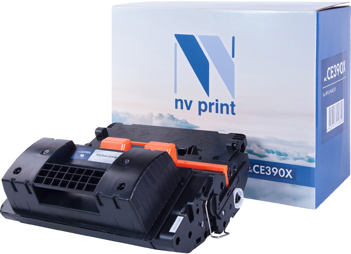 NV Print NV-CE390X, Black тонер-картридж для HP LaserJet M4555MFP/600/M601N/601DN/602N/602DN/602X/603N/603DN/603XHNV-CE390X NV Print NV-CE390X, Black тонер-картридж для HP LaserJet M4555MFP/600/M601N/601DN/602N/602DN/602X/603N/603DN/603XHNV-CE390XСовместимый лазерный картридж NV Print NV-CE390X для печатающих устройств HP - это альтернатива приобретению оригинальных расходных материалов. При этом качество печати остается высоким. Картридж обеспечивает повышенную чёткость чёрного текста и плавность переходов оттенков серого цвета и полутонов, позволяет отображать мельчайшие детали изображения.Лазерные принтеры, копировальные аппараты и МФУ являются более выгодными в печати, чем струйные устройства, так как лазерных картриджей хватает на значительно большее количество отпечатков, чем обычных. Для печати в данном случае используются не чернила, а тонер.