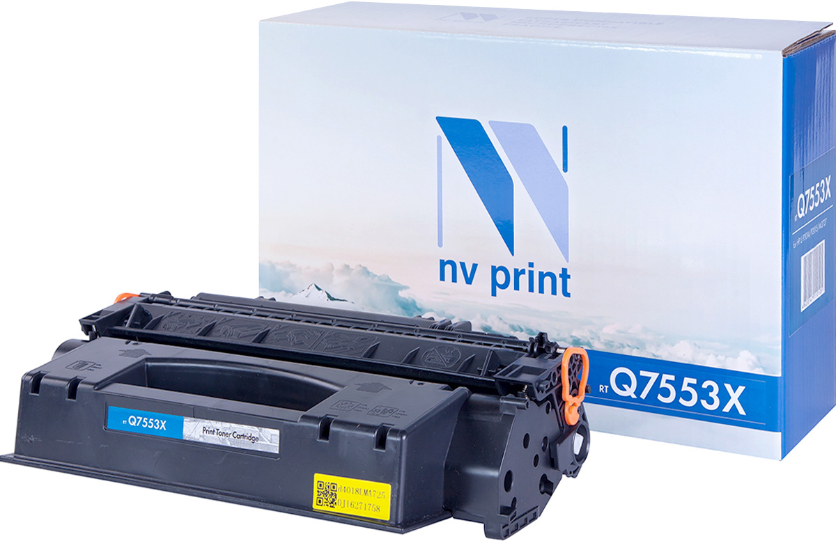 NV Print NV-Q7553X, Black тонер-картридж для HP LaserJet P2014/P2015/M2727NV-Q7553X NV Print NV-Q7553X, Black тонер-картридж для HP LaserJet P2014/P2015/M2727NV-Q7553XСовместимый лазерный картридж NV Print NV-Q7553X для печатающих устройств HP LaserJet и Canon - это альтернатива приобретению оригинальных расходных материалов. При этом качество печати остается высоким. Картридж обеспечивает повышенную чёткость чёрного текста и плавность переходов оттенков серого цвета и полутонов, позволяет отображать мельчайшие детали изображения.Лазерные принтеры, копировальные аппараты и МФУ являются более выгодными в печати, чем струйные устройства, так как лазерных картриджей хватает на значительно большее количество отпечатков, чем обычных. Для печати в данном случае используются не чернила, а тонер.
