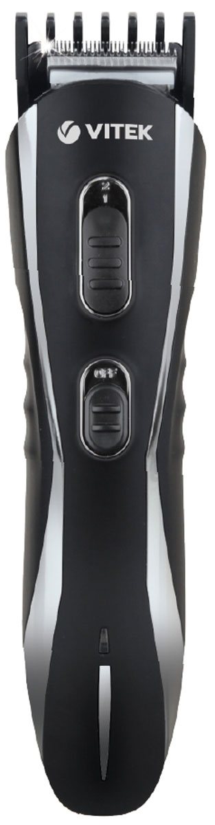 Vitek VT-2547(ВК) триммерVT-2547(ВК) Vitek VT-2547(ВК) триммерVT-2547(ВК)Триммер Vitek VT-2547 обладает всеми необходимыми функциями, которые позволят превратить процесс стрижки в приятное, несложное и безопасное занятие. Отлично заточенные лезвия, выполненные из высококачественной стали, гарантируют высочайшую точность среза волос, а три съемных ножевых блока с насадками идеальную форму стрижки. Триммер может работать как от сети, так и от аккумулятора, поэтому его можно брать с собой в длительные поездки. Запаса энергии в аккумуляторе хватит 45 минут. Комплектация модели VT-2547: 5 насадок дающих возможность установить длину волос в 1,6, 3, 6, 9 и 12 мм, специальное масло, щеточка для чистки, адаптер и сумочка на молнии для хранения.