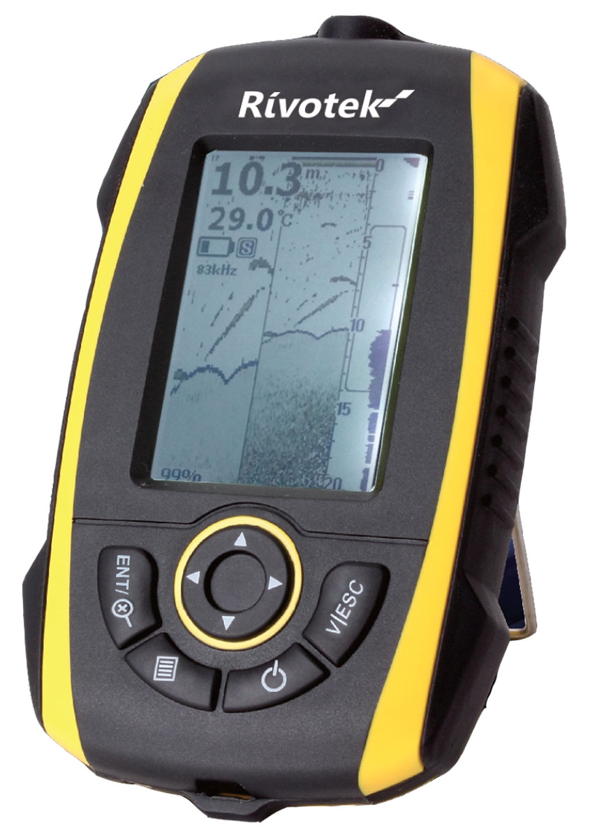 Эхолот Rivotek Fisher 25 Pro127930 Эхолот Rivotek Fisher 25 Pro127930Влагозащищенный двухлучевой эхолот с подзарядкой от USB, функцией “A-Scope” и расширенными настройками чувствительности и диапазона глубин.