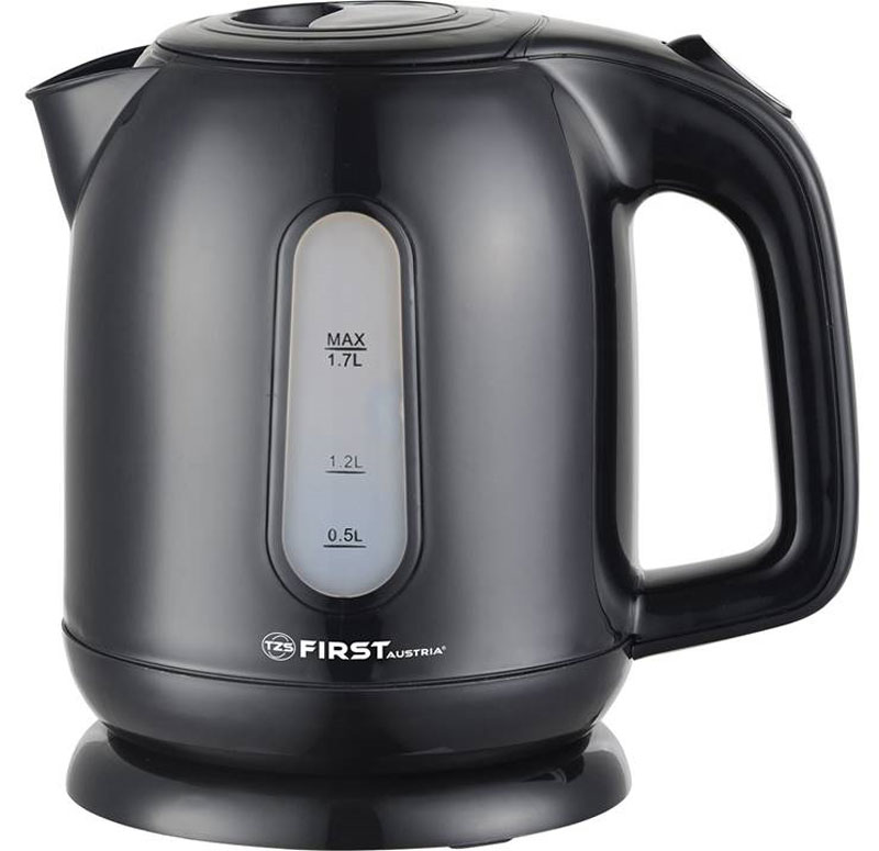 First FA-5427-5, Black чайник электрическийFA-5427-5 Black First FA-5427-5, Black чайник электрическийFA-5427-5 BlackЧайник First FA-5427-5 Black , пластиковый Мощность 2200 Вт.Максимальный объем 1.7 л Black