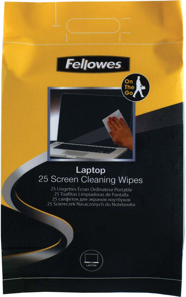 Fellowes FS-99674 чистящие салфетки для экранов ноутбуков (25 шт)FS-99674 Fellowes FS-99674 чистящие салфетки для экранов ноутбуков (25 шт)FS-99674Чистящие салфетки FS-99674 идеально подходят для чистки экранов ноутбука. 25 влажных салфеток, упакованных в герметичную и удобную для транспортировки упаковку. Не содержат спирта, дерматологически безопасны, антистатичны и не оставляют разводов.