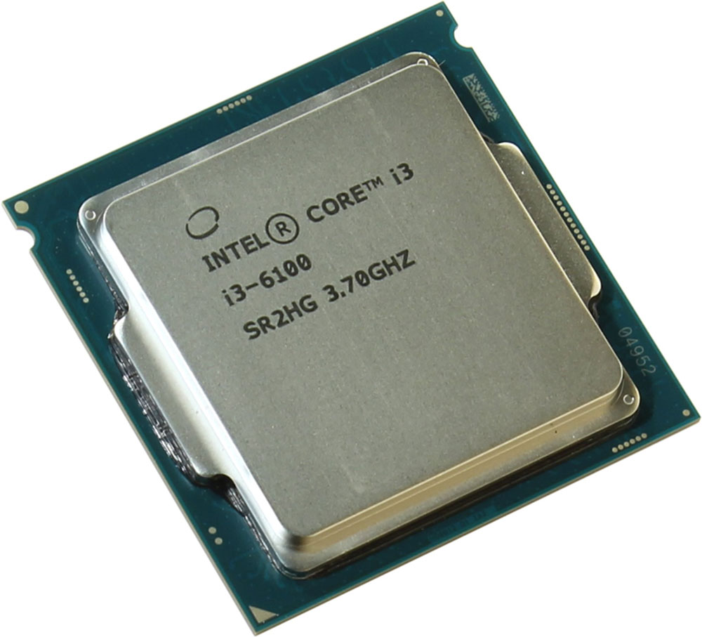 Intel Core i3-6100 процессор323426 Intel Core i3-6100 процессор323426Core i3-6100 - процессор для настольных персональных компьютеров, основанных на платформе Intel.В основе лежит архитектура Skylake, что позволяет оптимизировать работу двух ядер и четырех потоков, функционирующих на частоте 3,7 ГГц. Дополнительное быстродействие обеспечивается кэш-памятью третьего уровня объемом 3072 КБ. Обработка изображения перед демонстрацией его на мониторе ПК осуществляется графическим процессором Intel HD Graphics 530.Для двусторонней передачи данных между Intel Core i3-6100 и оперативной памятью компьютера предусмотрен встроенный контроллер, поддерживающий модули размером до 64 ГБ. Также в данной модели установлены контроллер PCI-E 3.0 и системная шина DMI 3.0, которые используются для связи с другими элементами ПК.
