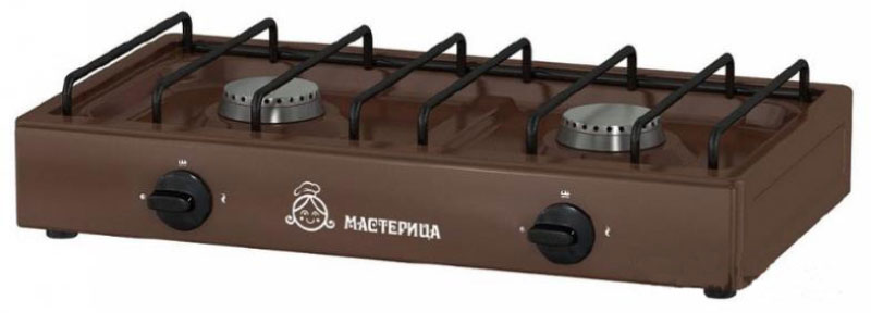 Мастерица 1217К, Brown плита газоваяМастерица -1217К Мастерица 1217К, Brown плита газоваяМастерица -1217КНадежная газовая плитка Мастерица 1217К с двумя конфорками. Идеальна для дома и дачи, в любое время года. Подходит для газа из баллонов и природного газа. Компактный корпус, покрытый эмалью, позволяет легко мыть и ухаживать за прибором. Данная модель обладает большой мощностью горелок, что позволяет за несколько минут разогреть обед или вскипятить чайник с водой.Давление природного газа: 2000 ПаДавление сжиженного газа: 3000 Па
