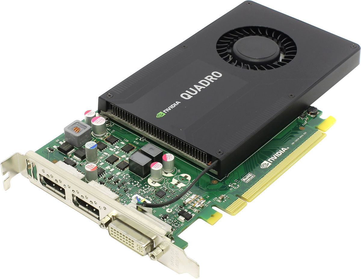 PNY NVIDIA Quadro K2200 4GB видеокартаVCQK2200-PB PNY NVIDIA Quadro K2200 4GB видеокартаVCQK2200-PBУскорьте свои творческие возможности с графической картой PNY NVIDIA Quadro K2200 для рабочих станций. Вы получаете поддержку нескольких дисплеев 4K, большую емкость памяти, фотореалистичность и гибкие конфигурации Multi-GPU.Выдающаяся производительность в широком спектре профессиональных приложений, значительный объем встроенной памяти в 4 ГБ для работы с большими моделями и поддержка до четырех мониторов для повышения производительности рабочего пространства.PNY Technologies поставляет профессиональные графические карты со всеми необходимыми принадлежностями, включая соответствующие адаптеры, кабели, кронштейны, установочный диск и документацию для обеспечения быстрой и успешной установки.