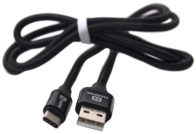 Harper Brch-710, Black кабель USB - Type C (1 м)00-00001356 Harper Brch-710, Black кабель USB - Type C (1 м)00-00001356USB - TYPE C, Длина кабеля: 1 м. Нейлоновая оплетка. Повышенная износоустойчивость. Повышенный срок службы - проверенные материалы. Mеталлический штекер на концах. Способны заряжать устройства до 2 ампер.