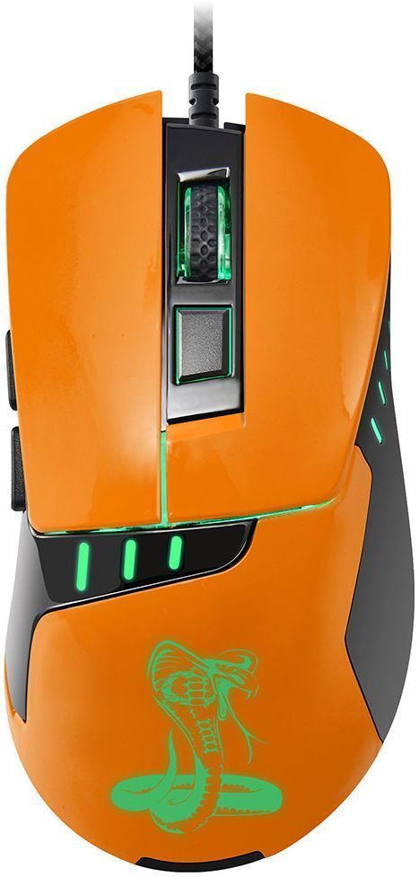 Oklick 865G Snake, Black Orange игровая мышь865G Oklick 865G Snake, Black Orange игровая мышь865GОптическая (2400 dpi), USB, игровая 5but