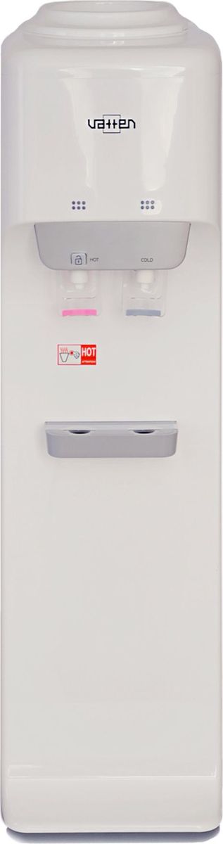 Vatten V802WK, White кулер для воды3520 Vatten V802WK, White кулер для воды3520Кулер VATTEN V802WK с верхней загрузкоймощность нагрева 350ВТ, охлаждения 85 вт. Произ-ть хол/гор- 6,2/6,5 л/часкомпрессорное охлаждение, пуш кран, напольный
