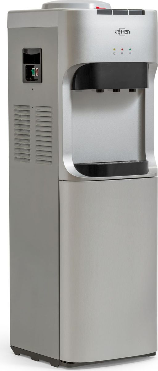 Vatten V45SК, Silver кулер для воды4925 Vatten V45SК, Silver кулер для воды4925Кулер VATTEN V45SКмощность нагрева 650 ВТ, охлаждения 120 вт. Произ-ть хол/гор- 2/6 л/часкомпрессорное охлаждение, три кнопки, (холодная, горячая, комнатная) напольный
