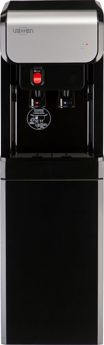 Vatten ОV19NK, Black пурифайер4902 Vatten ОV19NK, Black пурифайер4902Пурифайер VATTEN ОV19NK+Everpure ACмощность нагрева 440ВТ, охлаждения 105 вт. Произ-ть хол/гор- 3,2/6,5 л/час микрофильтрациякомпрессорное охлаждение, пуш кран, напольный, баки из стали