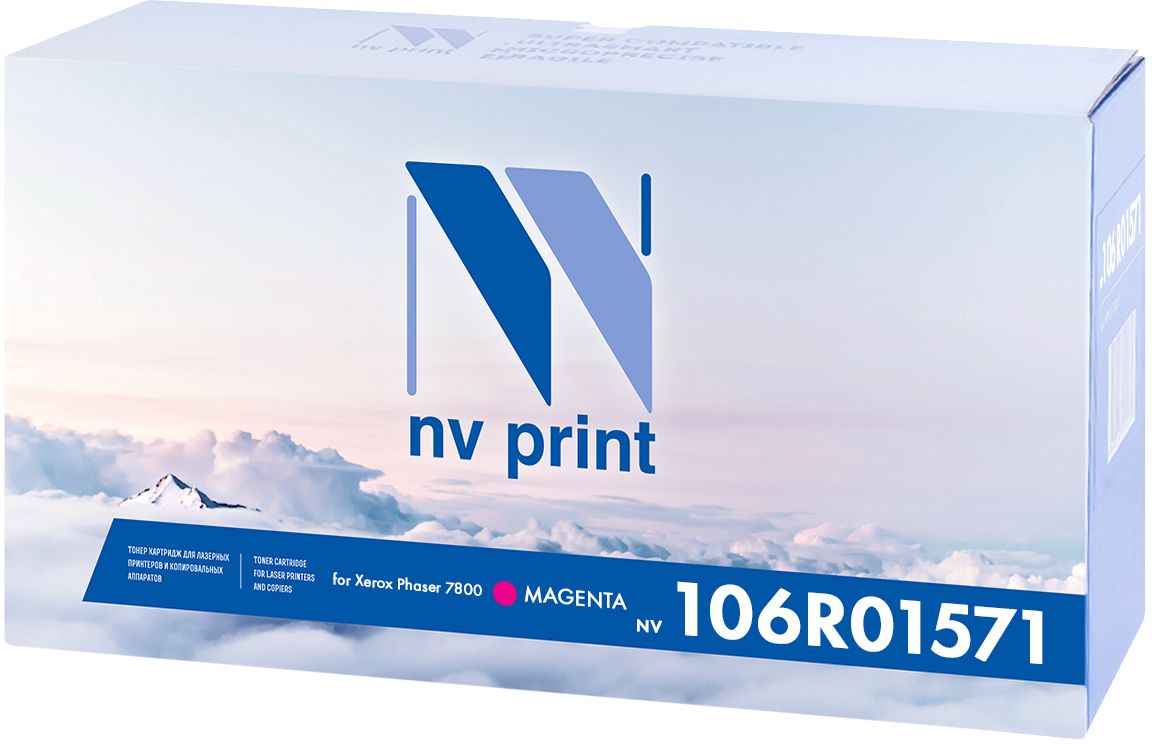 NV Print 106R01571M, Magenta тонер-картридж для Xerox Phaser 7800NV-106R01571M NV Print 106R01571M, Magenta тонер-картридж для Xerox Phaser 7800NV-106R01571MКартридж NVP лазерный совместимый Xerox, производитель NV Print, модель NV-106R01571 Magenta для Xerox Phaser 7800, ресурс 17200 копий