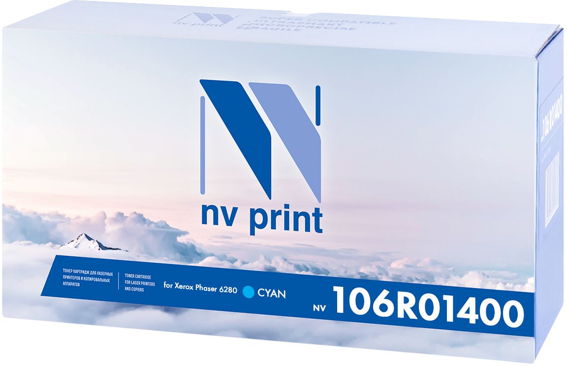 NV Print 106R01400C, Cyan тонер-картридж для Xerox Phaser 6280NV-106R01400C NV Print 106R01400C, Cyan тонер-картридж для Xerox Phaser 6280NV-106R01400CКартридж NVP лазерный совместимый Xerox, производитель NV Print, модель NV-106R01400 Cyan для Xerox Phaser 6280, ресурс 5900 копий
