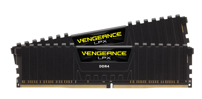 Corsair Vengeance LPX DDR4 2x16Gb 2400 МГц, Black комплект модулей оперативной памяти (CMK32GX4M2Z2400C16)CMK32GX4M2Z2400C16 Corsair Vengeance LPX DDR4 2x16Gb 2400 МГц, Black комплект модулей оперативной памяти (CMK32GX4M2Z2400C16)CMK32GX4M2Z2400C16Модули памяти Vengeance LPX разработаны для более эффективного разгона процессора. Теплоотвод выполнен из чистого алюминия, что ускоряет рассеяние тепла, а восьмислойная печатная плата значительно эффективнее распределяет тепло и предоставляет обширные возможности для разгона. Каждая интегральная микросхема проходит индивидуальный отбор для определения уровня потенциальной производительности.Форм-фактор DDR4 оптимизирован под новейшие материнские платы серии Intel X99/100 Series и обеспечивает повышенную частоту, расширенную полосу пропускания и сниженное энергопотребление по сравнению с модулями DDR3. В целях обеспечения стабильно высокой производительности модули Vengeance LPX DDR4 проходят тестирование совместимости на материнских платах серии X99/100 Series. Имеется поддержка XMP 2.0 для удобного разгона в автоматическом режиме.Максимальная степень разгона ограничивается рабочей температурой. Уникальный дизайн теплоотвода Vengeance LPX обеспечивает оптимальный отвод тепла от интегральных микросхем в канал охлаждения системы, чтобы вы могли добиться большего.Vengeance LPX будет готов к появлению первых материнских плат Mini-ITX и MicroATX для памяти DDR4. Его компактный форм-фактор оптимально подходит для размещения в небольших корпусах или в системах, где требуется оставить свободным максимум внутреннего пространства.