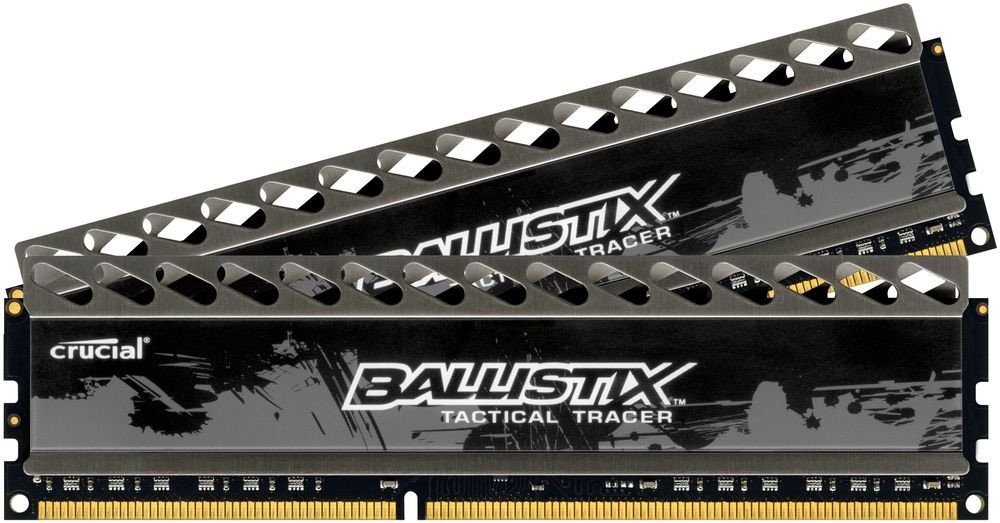 Crucial Ballistix Tactical Tracer DDR3 2x4Gb 1866 МГц комплект модулей оперативной памяти (BLT2CP4G3D1869DT2TXRGCEU)BLT2CP4G3D1869DT2TXRGCEU Crucial Ballistix Tactical Tracer DDR3 2x4Gb 1866 МГц комплект модулей оперативной памяти (BLT2CP4G3D1869DT2TXRGCEU)BLT2CP4G3D1869DT2TXRGCEUМодули Crucial Ballistix Tactical Tracer типа DDR3разработаны с учетом потребностей оверклокеров и требовательных геймеров. Алюминиевый радиатор модуля осуществляет теплоотвод и служит элементом агрессивного дизайна, который отлично подходит для геймерских компьютеров. Данные модули памяти оснащены яркой светодиодной подсветкой.Общий объем памяти составляет 8 ГБ, что позволит свободно работать со стандартными, офисными и профессиональными ресурсоемкими программами, а также современными требовательными играми. Работа осуществляется при тактовой частоте 1866 МГц и пропускной способности, достигающей до 14900 Мб/с, что гарантирует качественную синхронизацию и быструю передачу данных, а также возможность выполнения множества действий в единицу времени. Параметры тайминга 9-9-9-27 гарантируют быструю работу системы.