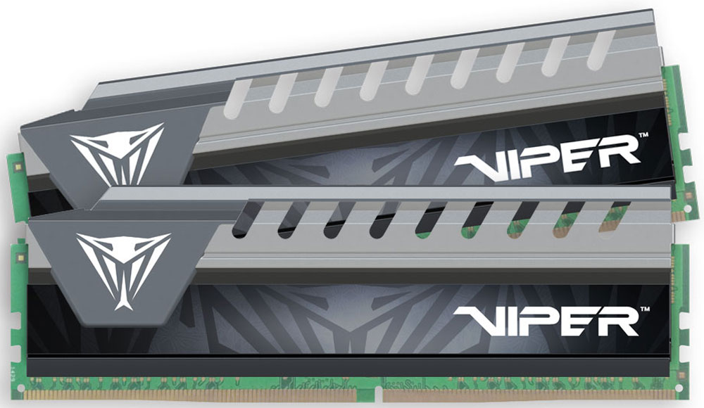 Patriot Viper Elite DDR4 2x16Gb 2400 МГц, Grey комплект модулей оперативной памяти (PVE432G240C5KGY)PVE432G240C5KGY Patriot Viper Elite DDR4 2x16Gb 2400 МГц, Grey комплект модулей оперативной памяти (PVE432G240C5KGY)PVE432G240C5KGYМодули оперативной памяти Patriot Viper Elite DDR4 созданы для новейших платформ Intel. Обеспечивают наилучшую производительность и стабильность даже для самых требовательных компьютерных сред. Радиатор ускоряет рассеивание тепла, что обеспечивает высокую производительность модуля.Общий объем памяти в 32 ГБ позволит свободно работать со стандартными, офисными и профессиональными ресурсоемкими программами, а также современными требовательными играми. Работа осуществляется при тактовой частоте 2400 МГц и пропускной способности, достигающей до 19200 Мб/с, что гарантирует качественную синхронизацию и быструю передачу данных, а также возможность выполнения множества действий в единицу времени. Параметры тайминга 15-15-15-35 гарантируют быструю работу системы. Имеется поддержка XMP для удобного разгона в автоматическом режиме.Модули памяти Patriot изготовлены из материалов высочайшего качества и протестированы вручную. Patriot заверяет, что каждый модуль памяти соответствует и превышает стандарты отрасли: апгрейд безо всяких замешательств.