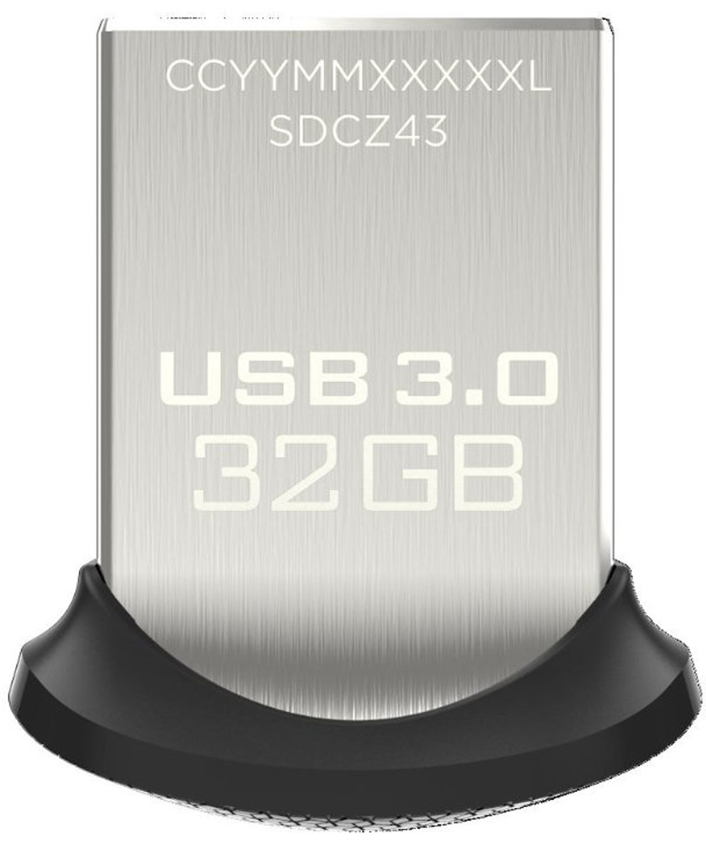 SanDisk Ultra Fit 3.0 32GB, Black USB-накопительSDCZ43-032G-GAM46 SanDisk Ultra Fit 3.0 32GB, Black USB-накопительSDCZ43-032G-GAM46Сверхминиатюрный низкопрофильный накопитель SanDisk Ultra Fit 3.0 всегда готов прийти на помощь при нехватке дискового пространства или исключительно быстро переместить мультимедиа с одного устройства на другое. Оцените почти 10-кратное превосходство в скорости в сравнении со стандартными накопителями USB 2.0 и копируйте полнометражные фильмы менее чем за 40 секунд.Надежный накопитель для всех ваших устройствРасширьте память своего устройства (дополнительная память до 128 ГБ) с помощью этого маленького удобного флеш-накопителя USB 3.0. Подключите его к труднодоступному USB-порту телевизора и смотрите видео или возьмите его с собой в ноутбуке или автомобильной аудиосистеме.Супербыстрый перенос контента с устройства на устройство - где бы вы ни находилисьБлагодаря высокой скорости USB 3.0 вам не придется больше ждать. Теперь переносить фотографии, музыку или видео с одного устройства на другое просто, как никогда. Полнометражный фильм передается до 10 раз быстрее, чем с помощью обычного накопителя USB 2.0.Пусть личное останется личнымНакопители SanDisk Ultra Fit 3.0 оснащены программным обеспечением SanDisk SecureAccess, которое создает на накопителе личную папку, защищенную паролем. Ваши личные файлы будут защищены 128-разрядным шифрованием AES, и поэтому вы сможете передавать свой USB-накопитель другим людям, не беспокоясь о том, что они попадут в чужие руки.Восстановление потерянных или поврежденных файловБлагодаря бесплатной годовой подписке на программное обеспечение RescuePRO вы сможете восстановить случайно удаленные или потерянные при сбое компьютера файлы.
