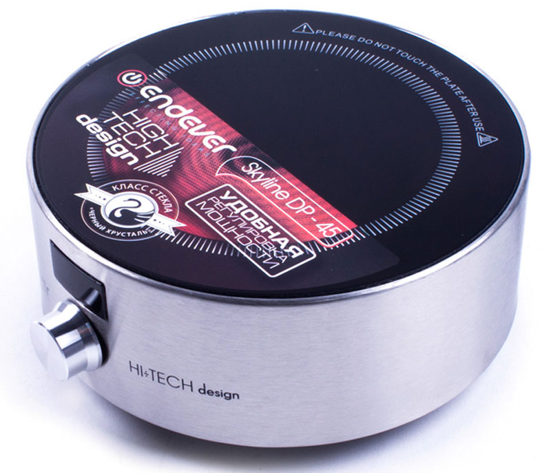 Endever Skyline DP-45 электрическая плитаDP-45 Endever Skyline DP-45 электрическая плитаDP-45Электрическая плита Endever Skyline DP-45 имеет очень оригинальный и привлекательный дизайн. Корпус выполнен из алюминия в комбинации со стеклом класса Черный хрусталь. Таймер работы на 24 часа и удобная регулировка мощности обеспечивают комфорт и безопасность во время использования.