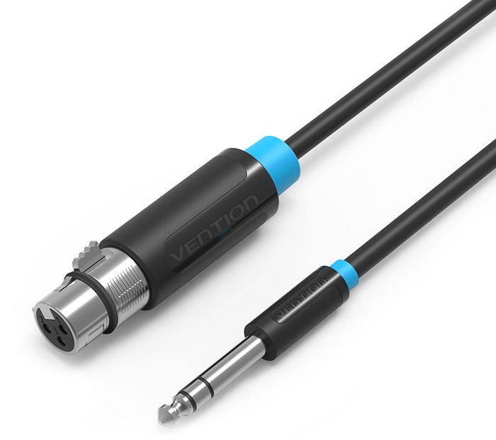 Vention Jack 6.5 M - XLR F, Black аудиокабель (5 м)BBEBJ Vention Jack 6.5 M - XLR F, Black аудиокабель (5 м)BBEBJПредназначен для передачи аналоговых моно звуковых сигналов между аудио, аудио-видео и (или) компьютерными устройствами или их компонентами. С помощью данного кабеля вы можете коммутировать профессиональное Hi-Fi и High-End оборудование.Продукция соответствует следующим сертификатам: RoHS, CE, FCC, TIA, ISOСпецификация:Тип разъема: jack 6.5 мм M / XLR FКонтакты: 24К позолоченные, коррозийно-стойкиеИнтерфейс: моноТип оболчки: ПВХ - экранированныйСечение жилы: 26 AWGМатериал проводника: чистая бескислородная медьФорма: круглыйДлина (м): 5Цвет: черный