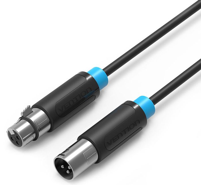 Vention XLR M - XLR F, Black аудиокабель (3 м)BBFBI Vention XLR M - XLR F, Black аудиокабель (3 м)BBFBIПредназначен для передачи аналоговых моно звуковых сигналов между аудио, аудио-видео и (или) компьютерными устройствами или их компонентами. С помощью данного кабеля вы можете коммутировать профессиональное Hi-Fi и High-End оборудование.Продукция соответствует следующим сертификатам: RoHS, CE, FCC, TIA, ISOСпецификация:Тип разъема: XLR M / XLR FКонтакты: никелированные, коррозийно-стойкиеИнтерфейс: моноТип оболчки: ПВХ - экранированныйСечение жилы: 26 AWGМатериал проводника: чистая бескислородная медьФорма: круглыйДлина (м): 3Цвет: черный