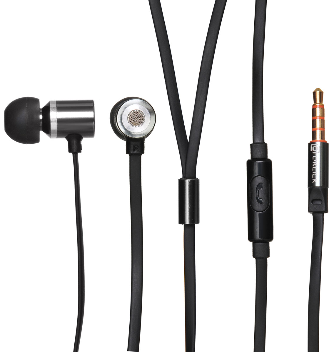 Oklick HS-S-410, Black наушникиHS-S-410 Oklick HS-S-410, Black наушникиHS-S-410Oklick HP-S-410 - подходящий выбор для тех, кто не может представить свою жизнь без любимой музыки отменного качества, звучащей в ушах в пути, во время занятий спортом и любое другое удобное время.Наушники плотно и надежно фиксируются в ушной раковине благодаря специальной форме амбушюр, что выгодно отличает ее от других проводных моделей. Легковесная конструкция делает ношение этого устройства невероятно комфортным.Акустические характеристики гарнитуры Oklick HP-S-410 обеспечивают естественное звучание на средних частотах и четкую детализацию звуков при прослушивании музыки и аудиокниг.