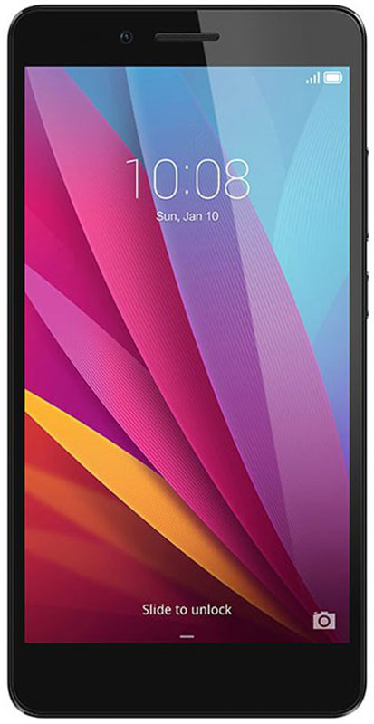 Huawei Honor 5X, Grey51090RTG Huawei Honor 5X, Grey51090RTGСмартфон Huawei Honor 5X элегантно выглядит, хорошо лежит в руке, позволяет комфортно общаться как при помощи телефонных звонков или SMS, так и в интернете.Специальная обработка задней панели придаёт эргономичность корпусу смартфона.Сканер второго поколения имеет округлую форму для точного определения отпечатка пальца, под любым углом за 0,5 секунды Самообучающийся датчик запоминает особенности отпечатка пальца каждый раз, когда вы используете сканер для разблокировки и управления смартфоном и увеличивает скорость разблокировки.Лёгкий старт: всего шесть прикосновений для сохранения отпечатка и начала работы. Конфиденциальность: защита персональных данных, ограниченный доступ к приложениям, режим гостя.Управление панелью уведомлений: проведя пальцем по сканеру сверху вниз вы откроете панель уведомлений, двойное прикосновение закроет все уведомления.Процессор Qualcomm Snapdragon и технология big.LITTLE - высокая производительность и низкое энергопотребление. Лёгкий запуск 3D игр и высоконагруженных программ благодаря графическому процессору.Одновременная работа трёх разъёмов - nano-SIM, micro-SIM и карта памяти microSD 4G может работать на обеих SIM-картах. Никаких различий в работе первой и второй SIM-карт. Антенна смартфона предоставляет высокую пропускную способность.Камера 13 Мпикс имеет широкий угол обзора 28 мм. Линза состоит из пяти элементов. Процессор SmartImage 3.0 используется для автоматической обработки изображений.Антибликовое покрытие увеличивает количество попадающего в объектив света и позволяет создавать чёткие фотографии даже в условиях низкой освещённости.В режиме замедленной съёмки камера записывает видео 120 кадров/секунду и воспроизводит в четыре раза медленнее оригинала.Настройки конфиденциальности позволяют скрывать приложения на экране Домой хранить личные файлы в безопасном месте и защищать вашу конфиденциальную информацию.Динамик и усилитель гарантируют кристально чистое звучание при разговоре и прослушивании музыки. Динамик обрабатывает звук ещё лучше и позволяет совершать звонки в шумной обстановке.Технология SmartPower 3.0 с восемью уровнями энергосбережения экономит заряд батареи до 30 %. Время работы аккумулятора - до 1,5 суток в режиме умеренного использования и сутки в режиме активного использования.Телефон сертифицирован EAC и имеет русифицированный интерфейс меню и Руководство пользователя.