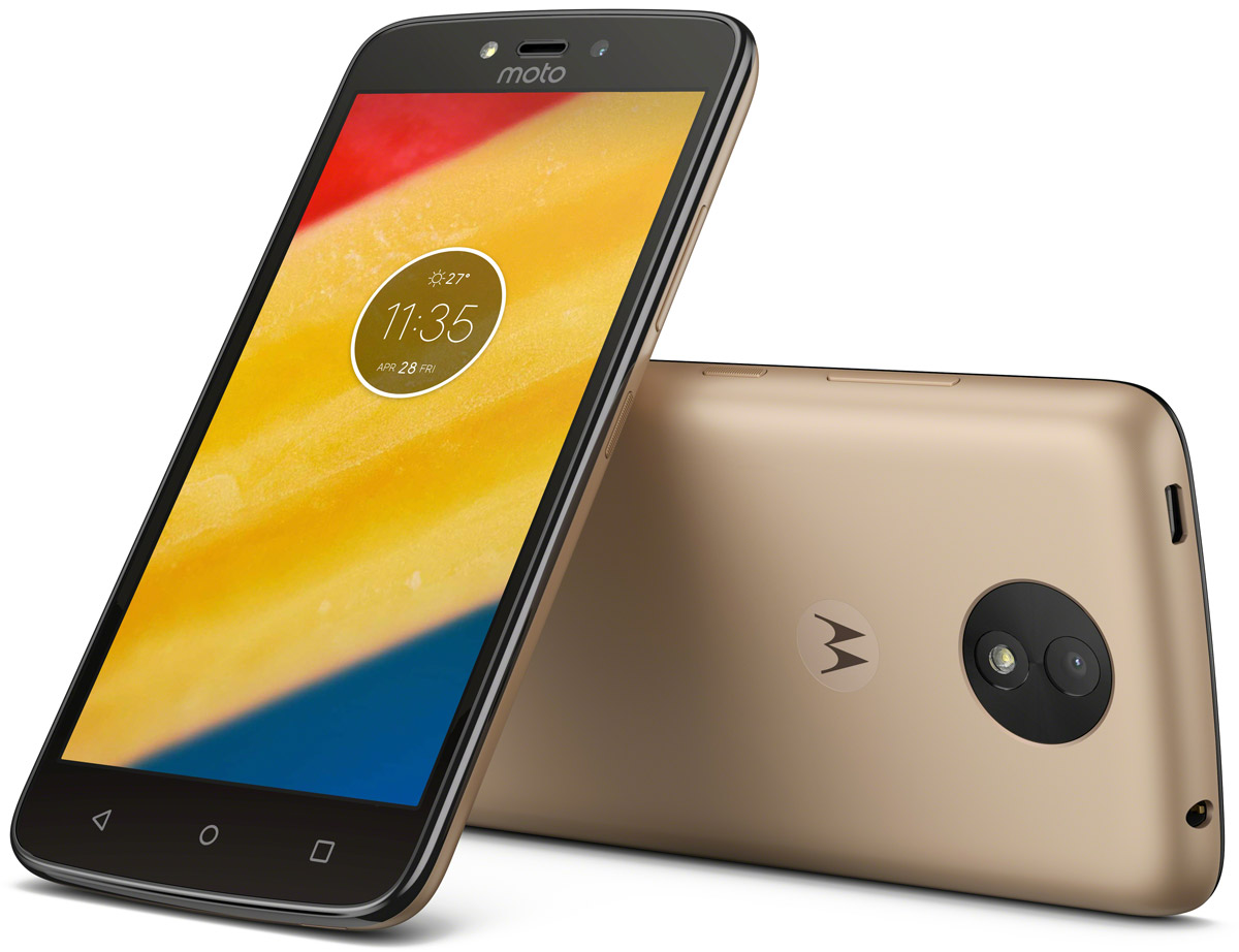 Motorola Moto C Plus, Whole Gold (XT1723)PA800003RU Motorola Moto C Plus, Whole Gold (XT1723)PA800003RUСмартфон Motorola MOTO C Plus XT1723 5 HD IPS/ 1280х720/ MediaTek MT6737 1,3Ghz/ 1GB/ 16GB/ 4G LTE/ WiFi/ BT/ SD/ 8MP/ Android 7.0/ Whole Gold