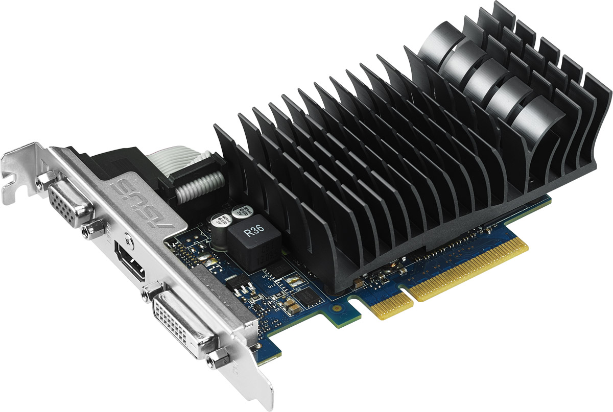 ASUS GeForce GT 730 Low Profile 1GB видеокартаGT730-SL-1GD3-BRK ASUS GeForce GT 730 Low Profile 1GB видеокартаGT730-SL-1GD3-BRKВидеокарта Asus PCI-E GT730-SL-1GD3-BRK NV GT730 1024Mb 64b DDR3 902/1800 DVIx1/HDMIx1/CRTx1/HDCP Re
