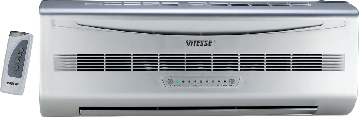 Vitesse VS-891 настенный тепловентиляторVS-891 Vitesse VS-891 настенный тепловентиляторVS-891Настенный керамический тепловентилятор Vitesse VS-891. Если Вам нужен универсальный прибор, способный освежить в жару и согреть помещение в межсезонье, когда ещё не включено центральное отопление, купите надежный и безопасный керамический тепловентилятор Vitesse.