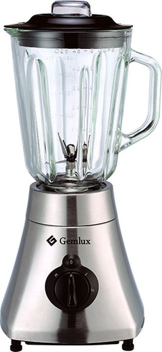 Gemlux GL-BL500G блендерGL-BL500G Gemlux GL-BL500G блендерGL-BL500GБлендер Gemlux GL-BL500Gнастольный, 2 скорости (22000/33000 об/мин) + режим пульсации, 1 стеклянный стакан емкостью 1,5 л с крышкой и мерным колпачком, материал корпуса - нержавеющая сталь