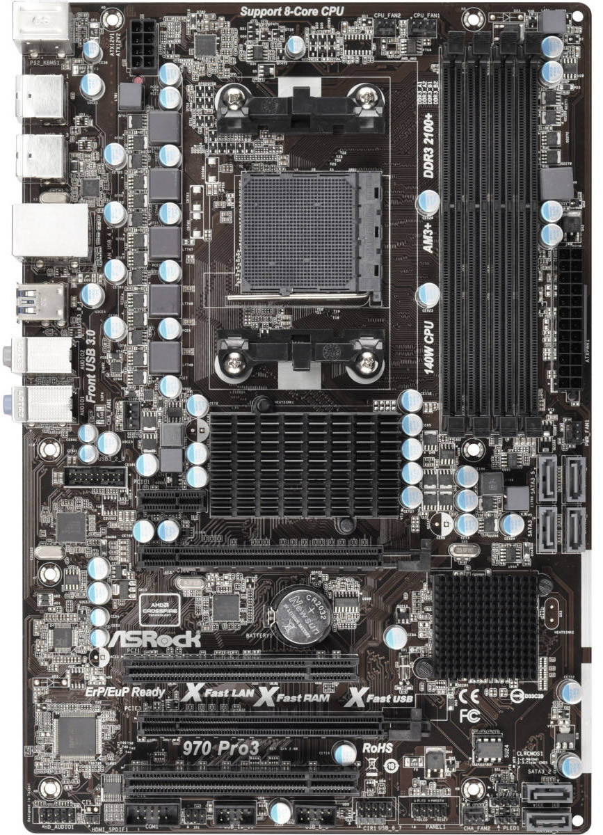 ASRock 970 Pro3 R2.0 материнская плата784875 ASRock 970 Pro3 R2.0 материнская плата784875Материнская плата Asrock 970 Pro3 R2.0 Soc-AM3+ AMD 970 4xDDR3 ATX AC`97 8ch(7.1) GbLAN RAID