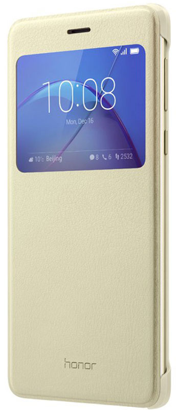 Huawei Smart Cover чехол для Honor 6X, Gold51991740 Huawei Smart Cover чехол для Honor 6X, Gold51991740Чехол Huawei Smart Cover из искусственной кожи создан специально для смартфона Honor 6X. Он идеально повторяет контуры устройства и обеспечивает ему надежную защиту при падениях. Чехол приятен на ощупь, не скользит в руках и не утяжеляет конструкцию: с ним смартфон сохранит внешний вид и будет защищен от сколов и царапин.