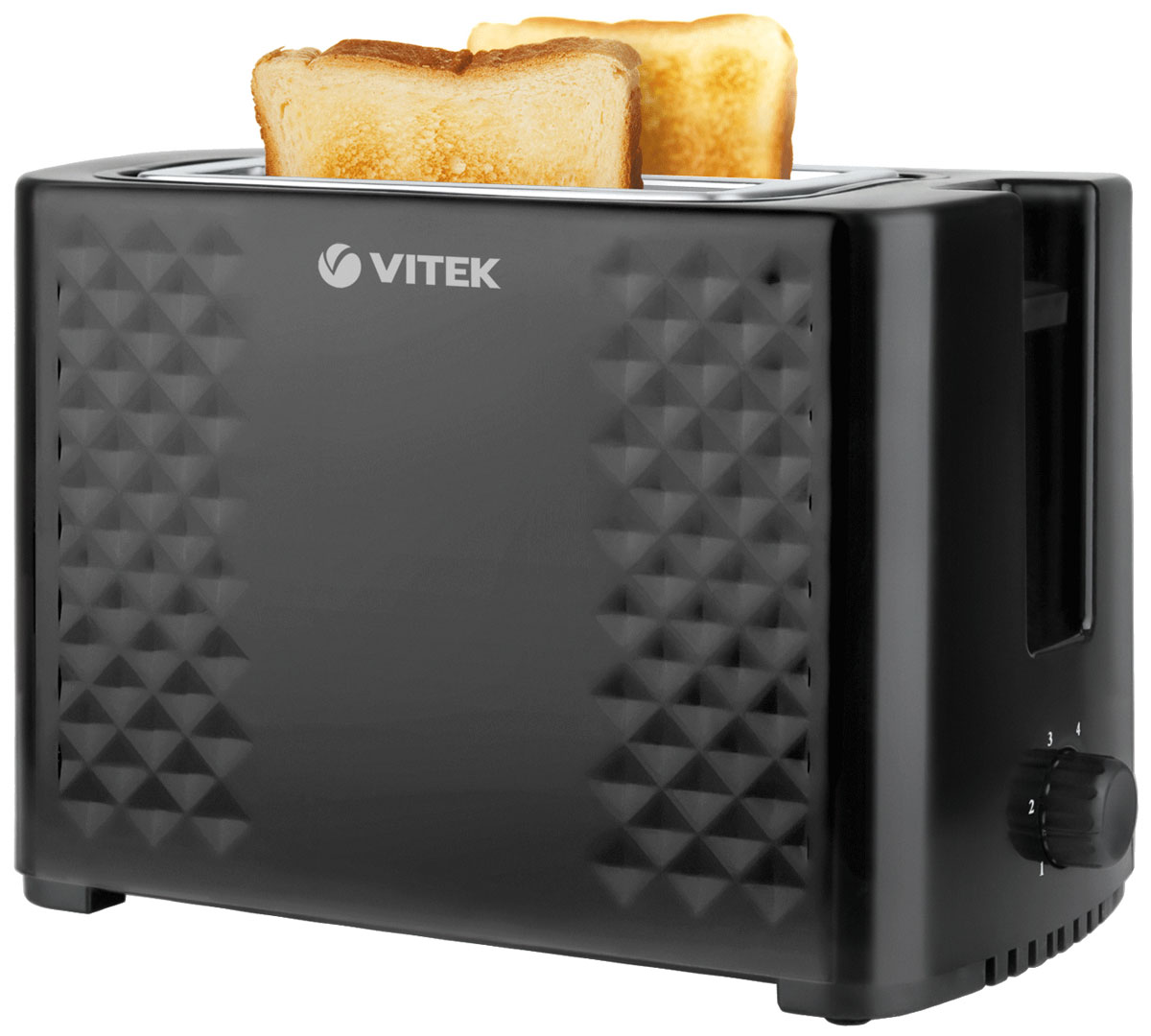 Vitek VT-1586(BK) тостерVT-1586(BK) Vitek VT-1586(BK) тостерVT-1586(BK)Тостер Vitek VT-1586(BK) станет настоящей изюминкой вашей кухни. Он прекрасно будет смотреться в тендеме с самой современной кухонной техникой. С данным тостером приготовить вкусный завтрак не составит труда. При этом вы не обожжетесь при использовании устройства, поскольку теплоизолированные стенки не нагреваются. Удобно расположенная панель управления позволит вам установить нужный режим обжарки или подогрева тостов. Надежный и качественный тостер будет радовать вас долго.