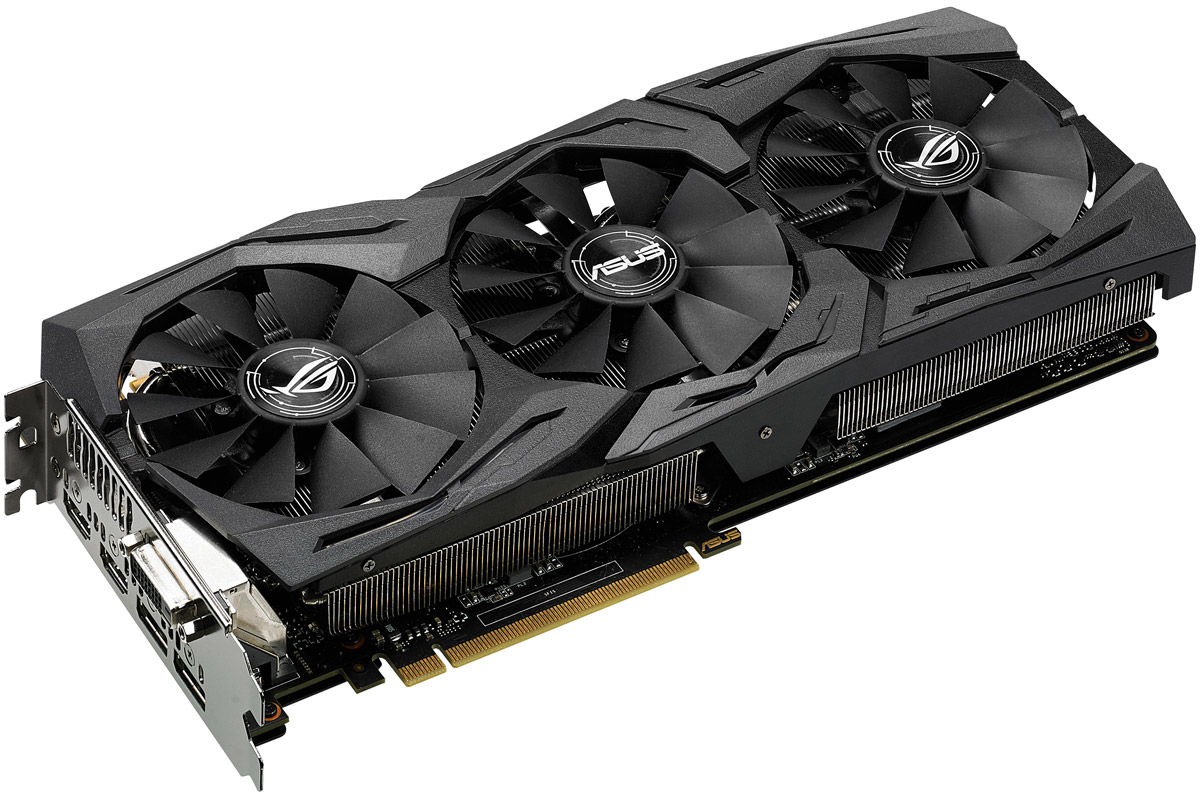 ASUS ROG Strix GeForce GTX 1080 8GB видеокартаSTRIX-GTX1080-8G-GAMING ASUS ROG Strix GeForce GTX 1080 8GB видеокартаSTRIX-GTX1080-8G-GAMINGВидеокарта Asus PCI-E STRIX-GTX1080-8G-GAMING NV GTX1080 8192Mb 256b GDDR5X 1607/10010 DVIx1/HDMIx2/