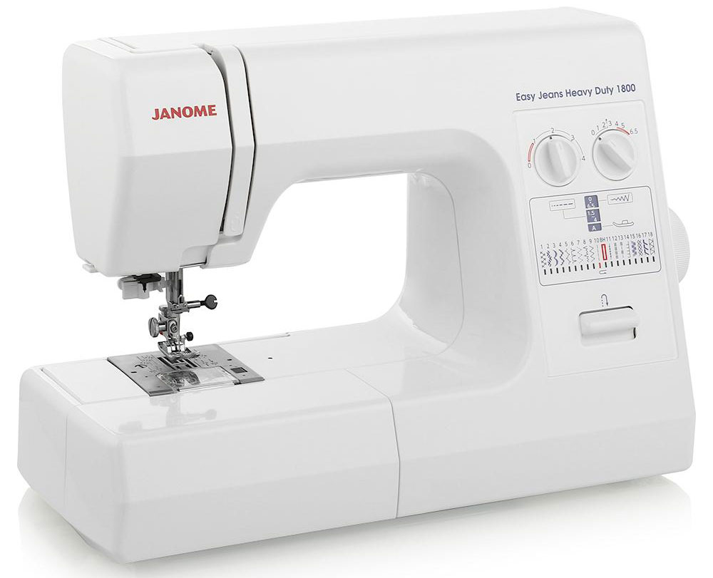 Janome Easy Jeans Heavy Dute 1800 швейная машинаEasy Jeans Heavy Dute 1800 Janome Easy Jeans Heavy Dute 1800 швейная машинаEasy Jeans Heavy Dute 1800Электромеханическая швейная машина Janome Easy Jeans Heavy Dute 1800 имеет все необходимые функции для воплощения ваших творческих идей. Функция петля-автомат позволит вам быстро и качественно выполнить одинаковые петли. Благодаря регулятору давления лапки на ткань вы с одинаковой лёгкостью сможете шить как тонкие, так и плотные ткани. Имеет встроенный нитевдеватель. Janome Easy Jeans Heavy Dute 1800 станет отличным выбором и для опытных портних, и для новичков, желающих приобщиться к миру шитья.
