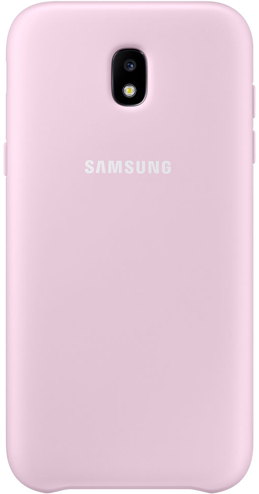 Samsung Dual Layer Cover чехол для Galaxy J5 (2017), PinkEF-PJ530CPEGRU Samsung Dual Layer Cover чехол для Galaxy J5 (2017), PinkEF-PJ530CPEGRUЧехол Samsung Dual Layer Cover изготовлен из эластичного полиуретана. Он защищает смартфон от воды, пыли и грязи, а также поглощает ударные нагрузки, предотвращая повреждение чувствительной электроники.Аксессуар слегка выступает над поверхностью дисплея, не допуская его соприкосновения с твёрдыми предметами. Благодаря этому экран всегда остаётся гладким и чистым, сохраняя отличную видимость изображения.Пользователь в любой момент может сделать снимок, подзарядить аккумулятор или совершить звонок. В поверхности чехла предусмотрены специальные вырезы для камеры, кнопок и других функциональных элементов.