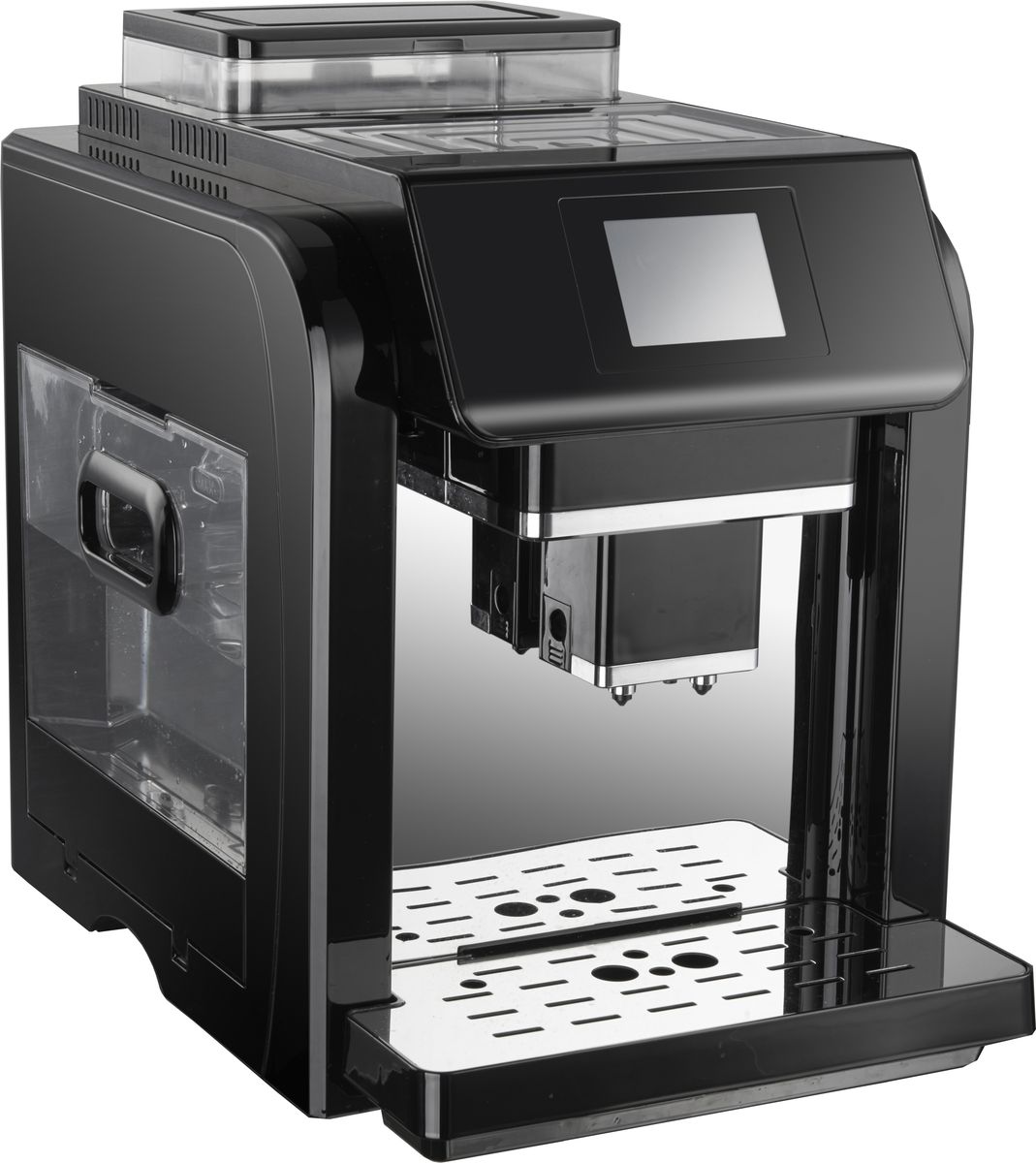 GASTRORAG CM-717, Black кофемашинаCM-717 GASTRORAG CM-717, Black кофемашинаCM-717Кофеварочная машина автоматическая GASTRORAG CM-717 сенсорное управление, резервуар 2 л, кофемолка на 300 г кофе, 1 группа, высота чашки 80-140 мм, капучинатор, отвод кипятка, платф. для чашек с подогревом, ящик для отходов на 15 циклов, цвет черный