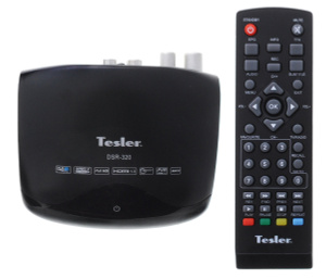 Купить Tesler DSR-320 цифровой телевизионный ресивер DVB-T2 в интернет-магазине OZON.ru с доставкой.