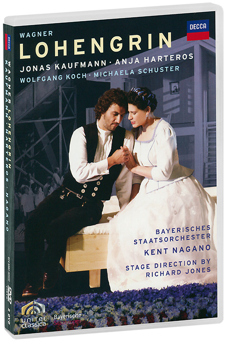 Фото Wagner, Jonas Kaufmann, Anja Harteros, Kent Nagano: Lohengrin (2 DVD). Покупайте с доставкой по России